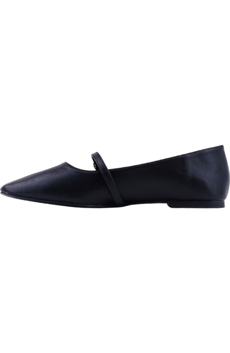 SHUSHOP Adele Mary Jane Flat, Alternate, color, Black
