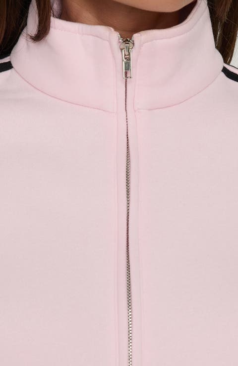 Keeran Funnel Neck Stripe Fleece Sweater