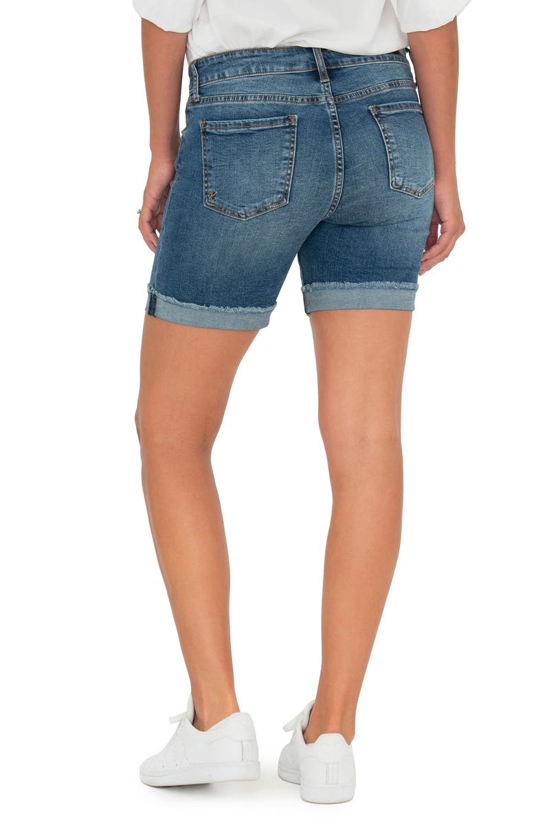 KUT from the Kloth Catherine Boyfriend Distressed Denim Shorts, Alternate, color, 