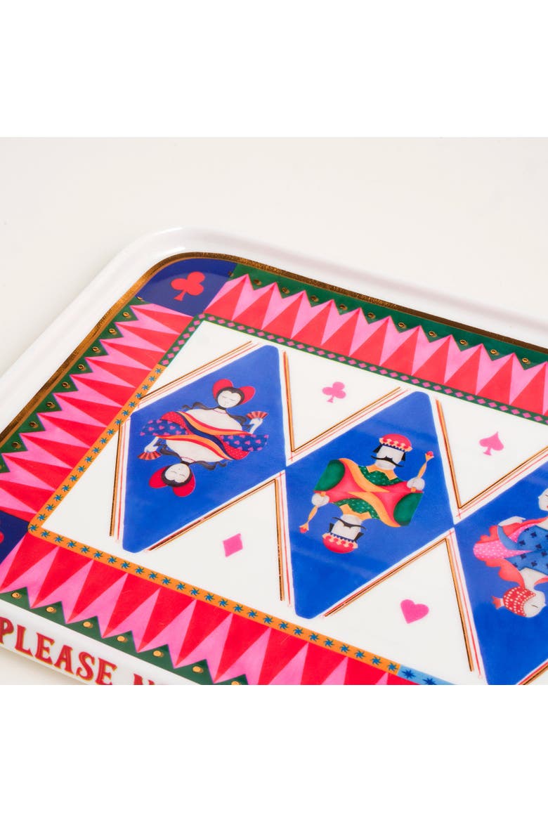 Shekou Porcelain Decorative Tray Curated Decor, Alternate, color, Blue