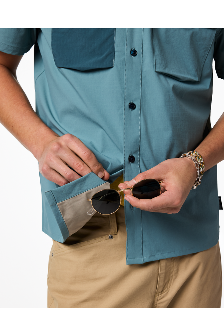 Solta Short-Sleeve Sun Shirt - Men's, Alternate, color, Everglade