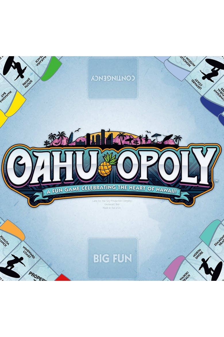 Oahu Opoly Board Game, Alternate, color, Multicolored
