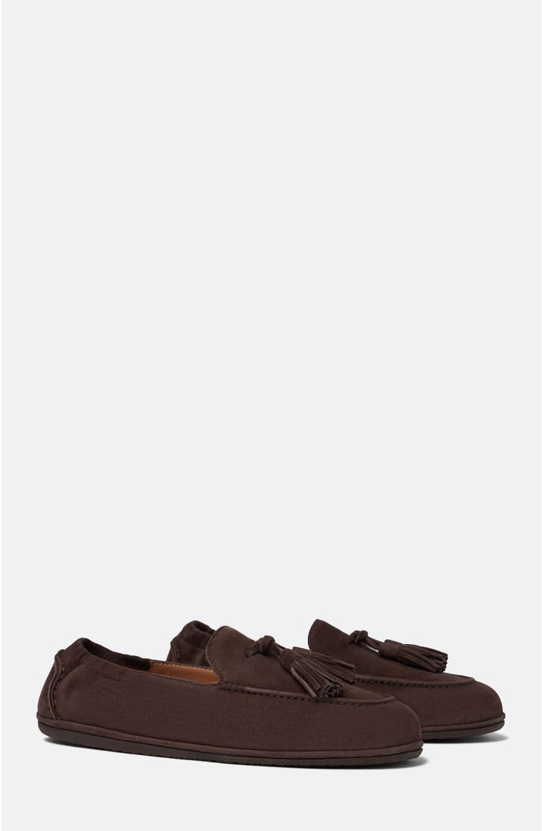 SCAROSSO Anais Loafers, Main, color, Brown - Suede