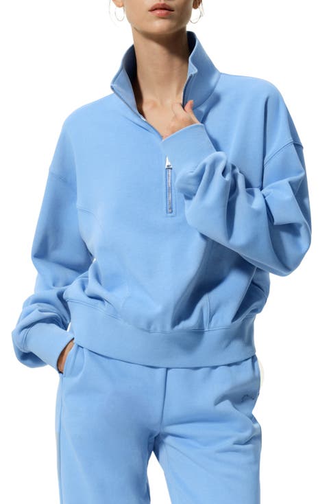 SILKERRY Oversized Heirloom '89 Stand Collar Half-Zip Pullover