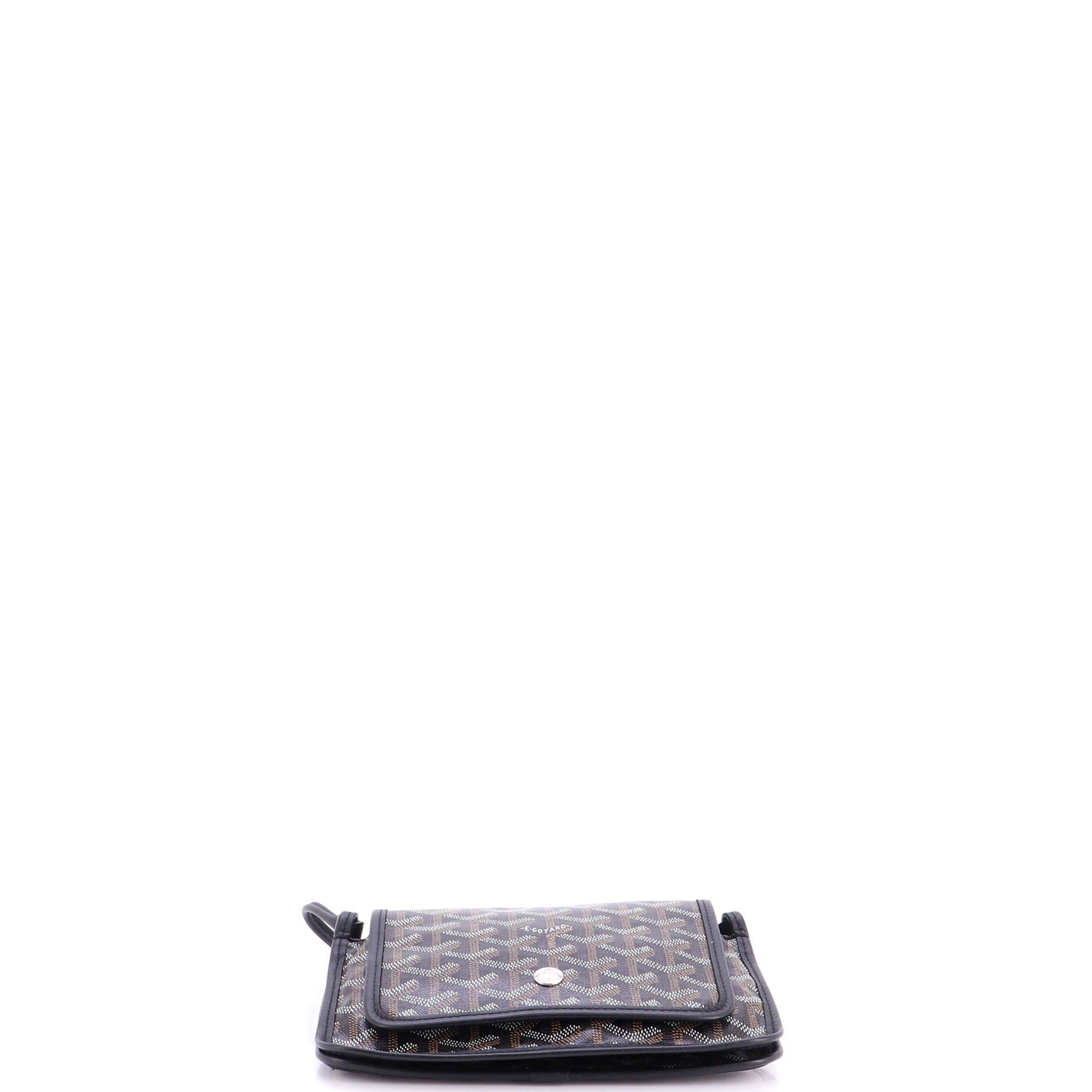 Plumet Clutch Wallet Coated Canvas, Alternate, color, Black
