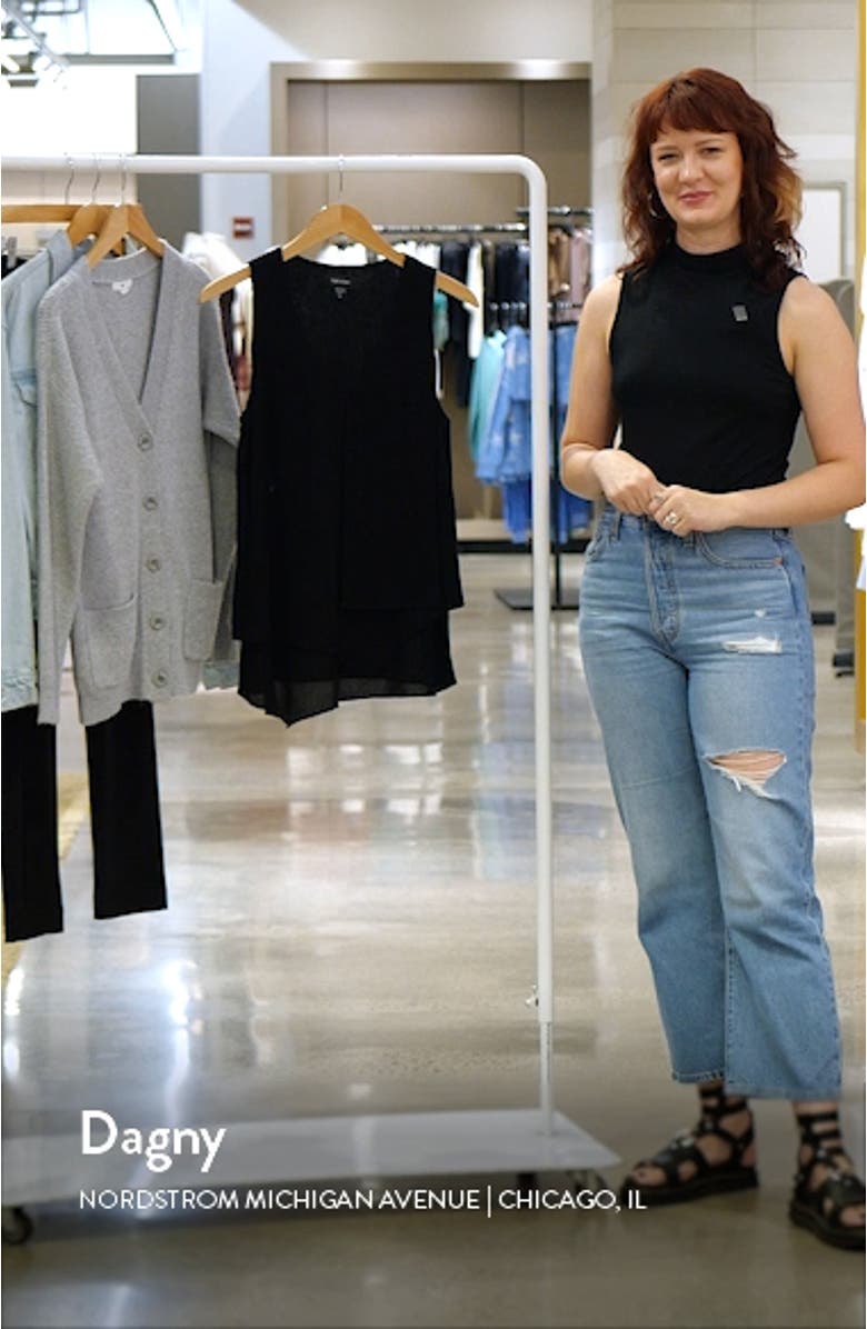 V-Neck Layered Asymmetrical Tank, sales video thumbnail