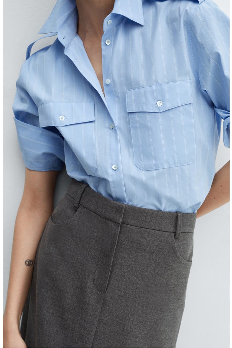 Back Slit Skirt, Alternate, color, GREY