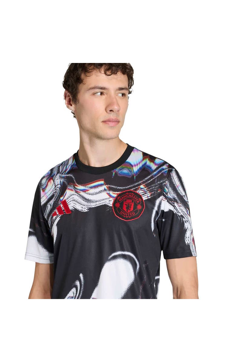 adidas Men's adidas  Black Manchester United 2025/26 Pre-Match Training Jersey, Alternate, color, Black