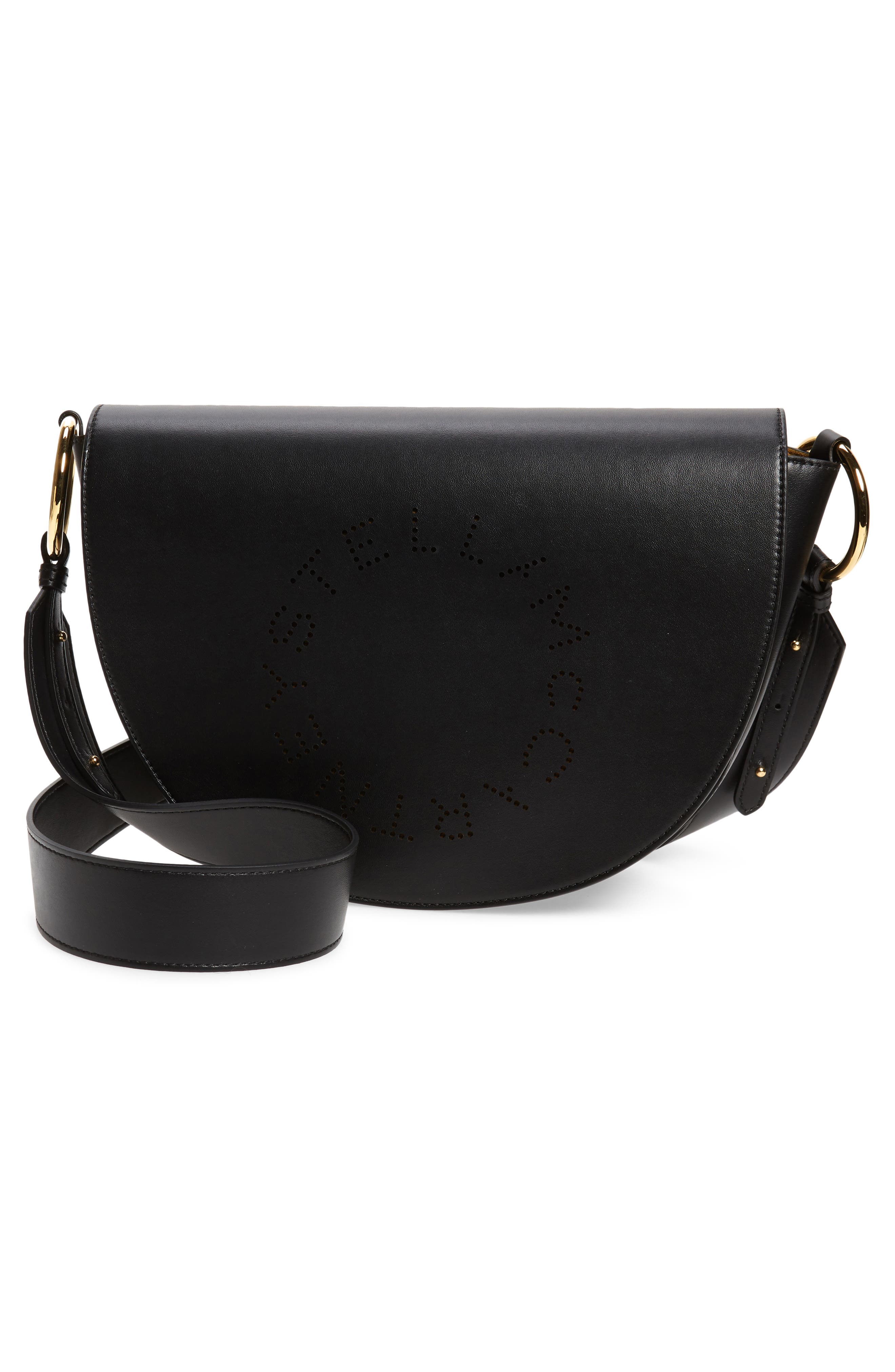 Stella McCartney Flap Faux Leather Shoulder Bag, Alternate, color, 