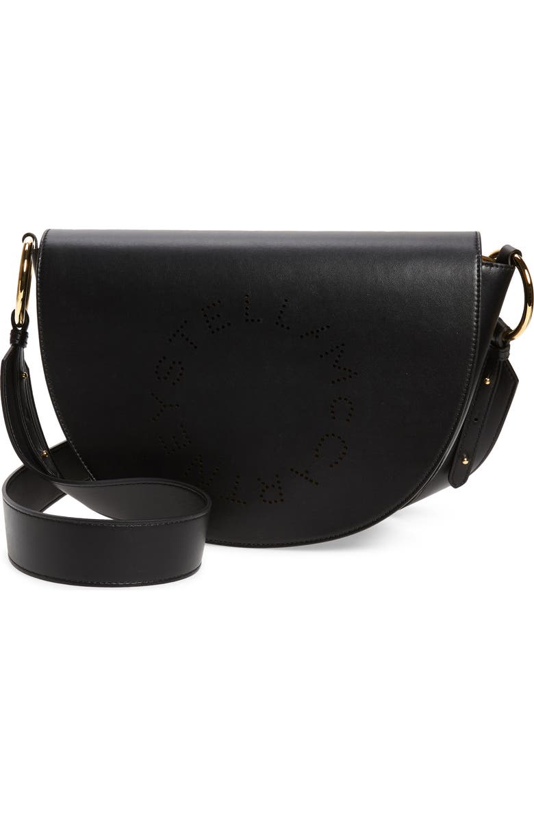 Stella McCartney Flap Faux Leather Shoulder Bag, Alternate, color,