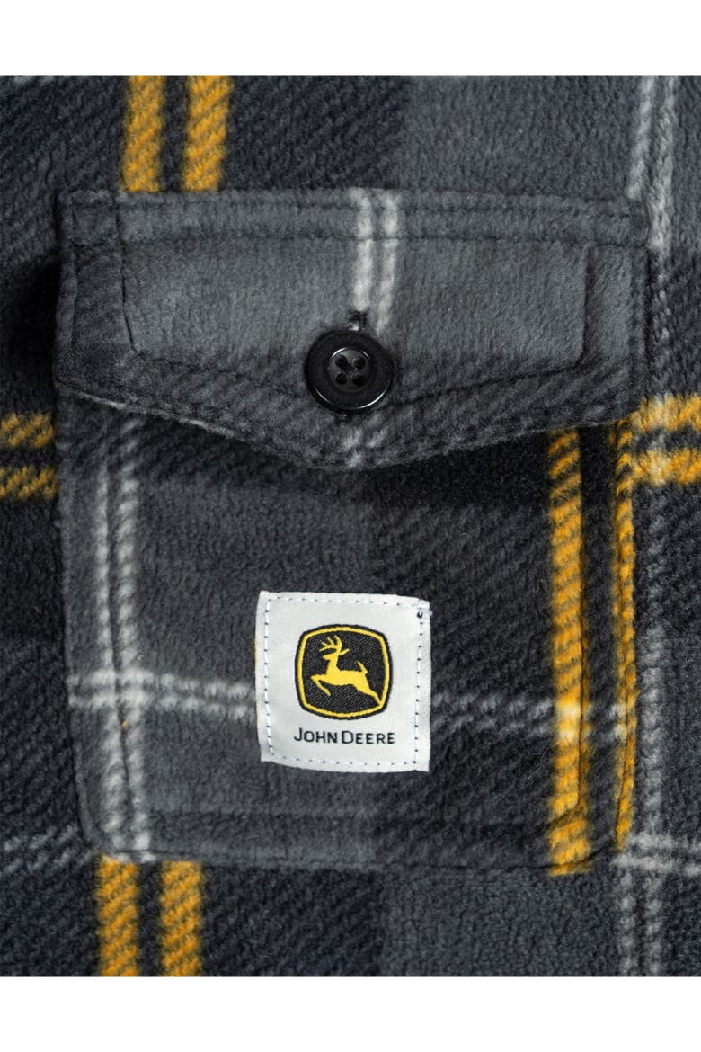 Fleece Lined Shacket, Alternate, color, Grey Yellow Plaid