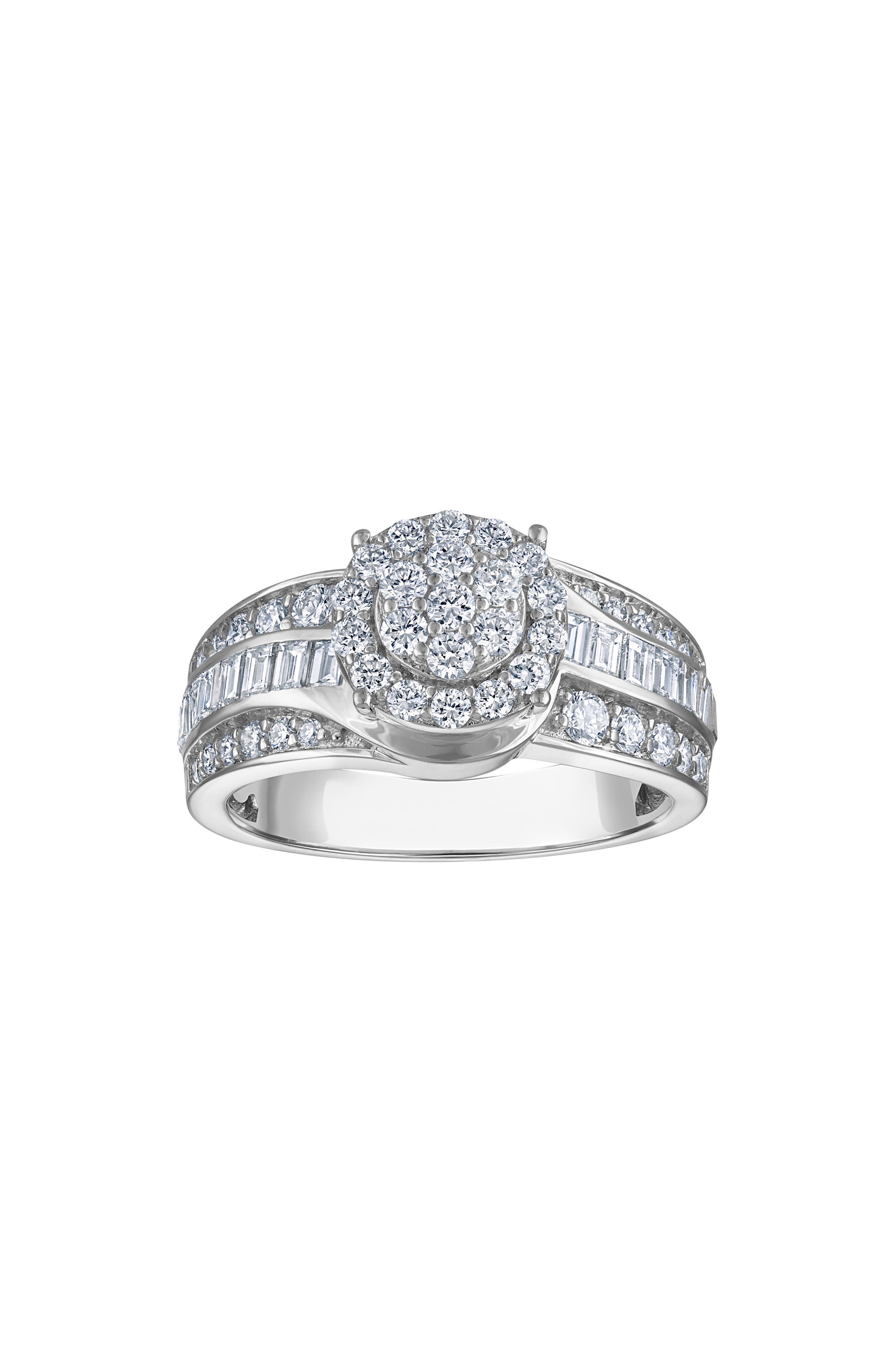 FZN Sterling Silver Lab Grown Diamond Ring
