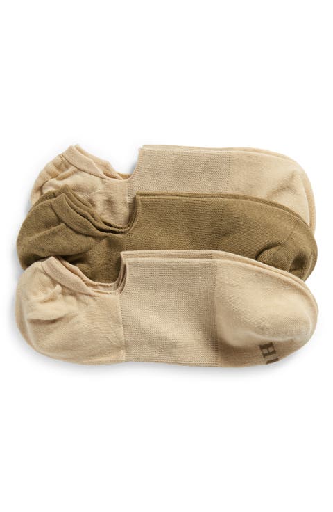 Assorted 3-Pack Arch Hug Cotton Blend Liner Socks