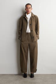COS Barrel-Leg Cotton Utility Pants