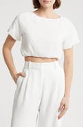 Love By Design Anna Bubble Hem Crop Top
