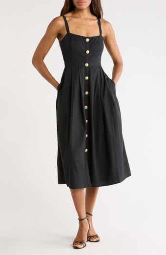 L'AGENCE Esmeralda Sleeveless Midi Dress