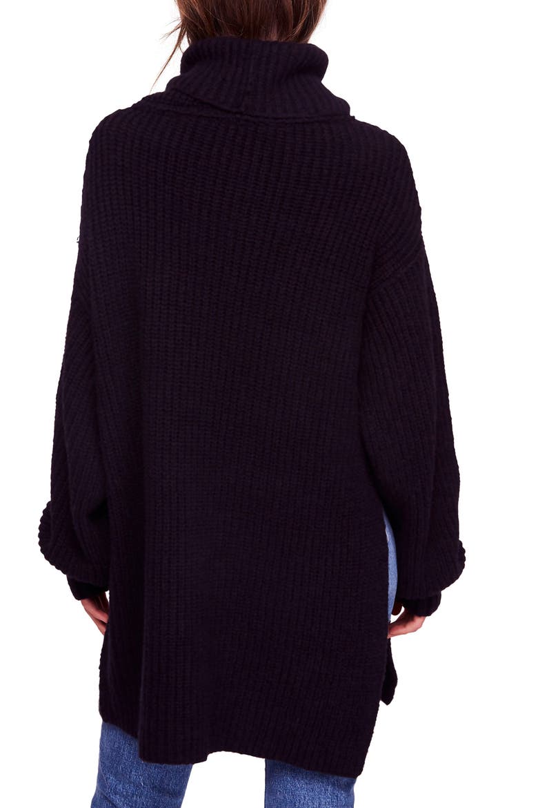 Eleven Turtleneck Sweater, Alternate, color, BLACK