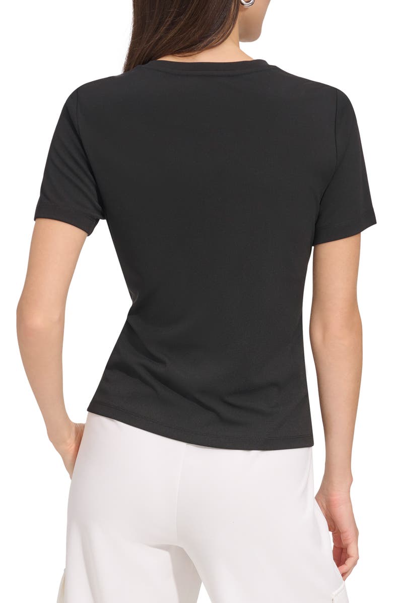 DKNY Faux Wrap T-Shirt, Alternate, color, 