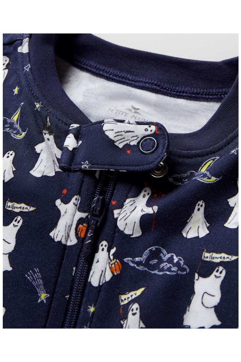 Pima Cotton Footie, Alternate, color, NAVY