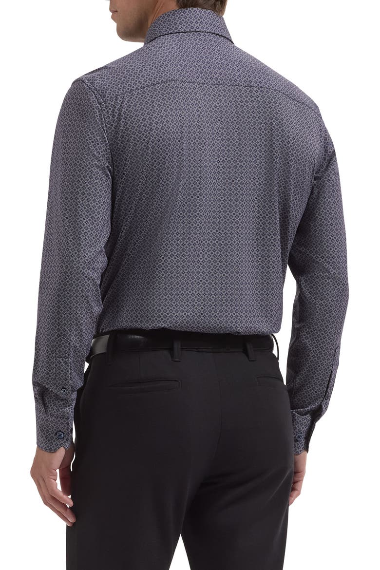 Devon OoohCotton Long Sleeve Button-Up Shirt, Alternate, color, NAVY