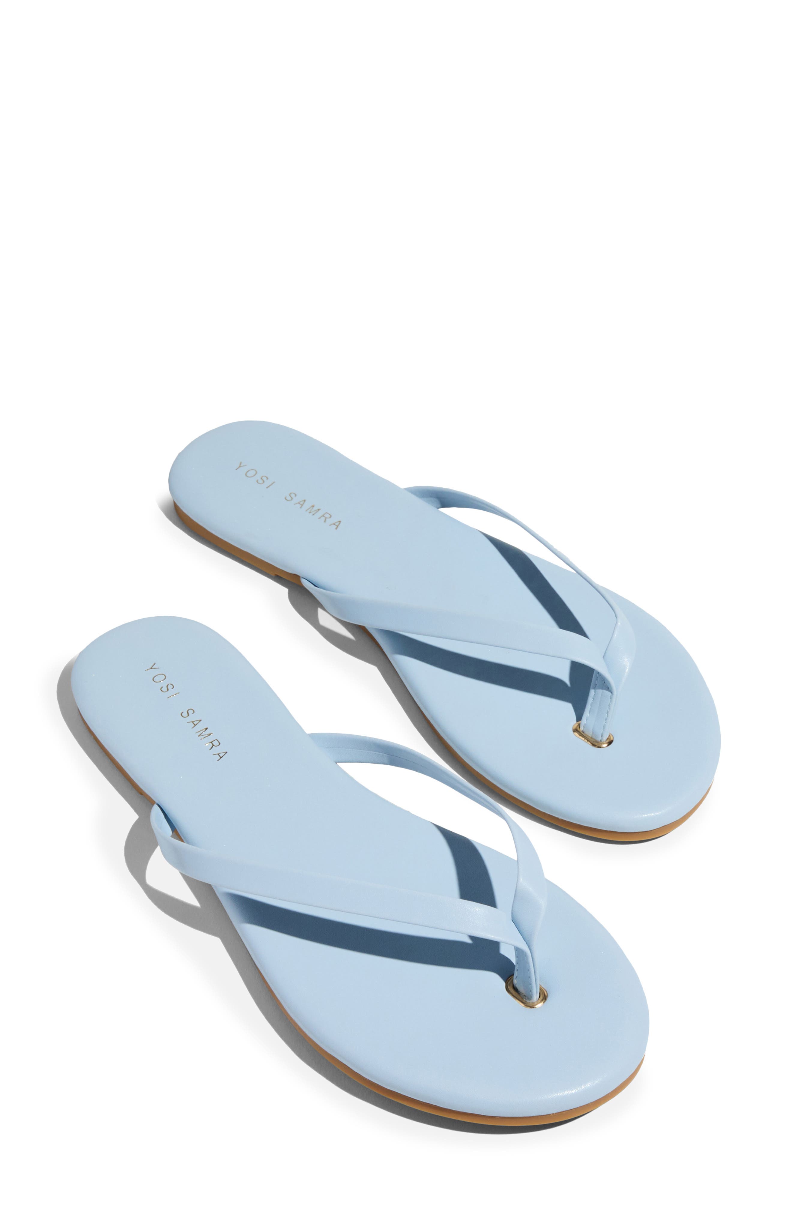 Yosi Samra Rivington Flip Flop, Alternate, color, Sky
