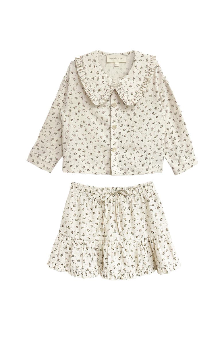 Mabel + Honey Juliette Two Piece Set, Main, color, Ivory