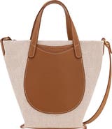Longchamp Extra Small Le Foulonne Toile Cotton Canvas & Leather Tote