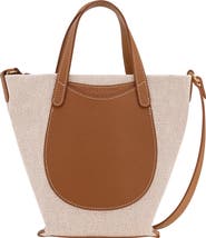 Longchamp Extra Small Le Foulonne Toile Cotton Canvas & Leather Tote