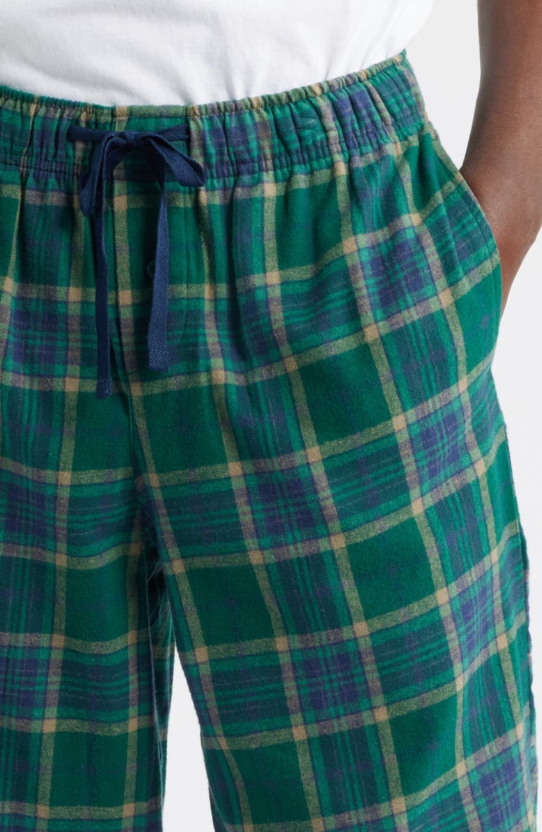 Nordstrom Flannel Pajamas, Alternate, color, Blue/ Green Lochman Plaid