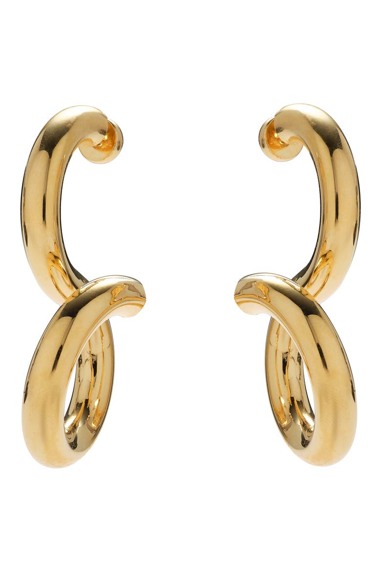 Whirl Drop Earrings, Main, color, GOLD