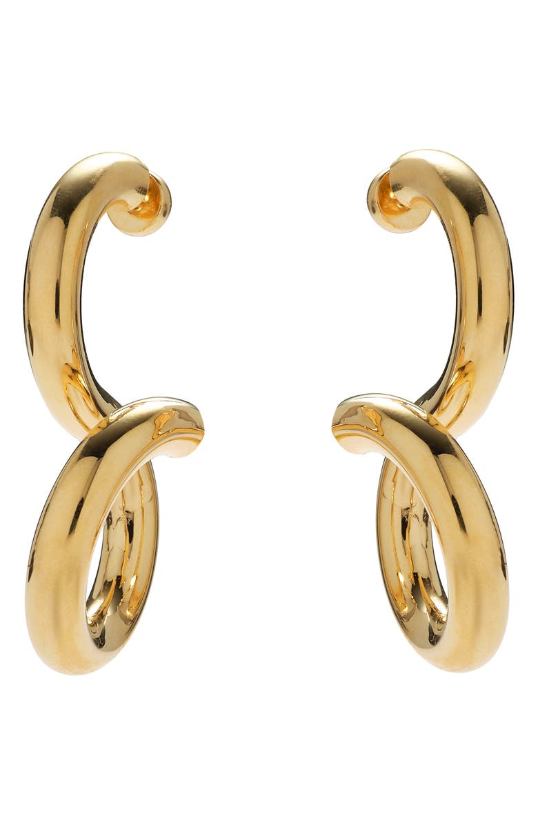 Lady Grey Whirl Drop Earrings, Main, color, Gold