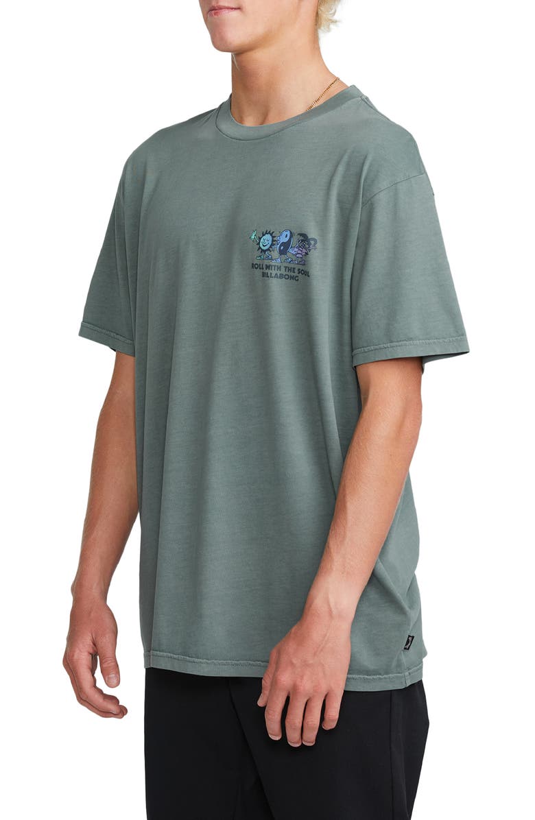 Billabong Roll Premium Wave Cotton Graphic T-Shirt, Alternate, color,