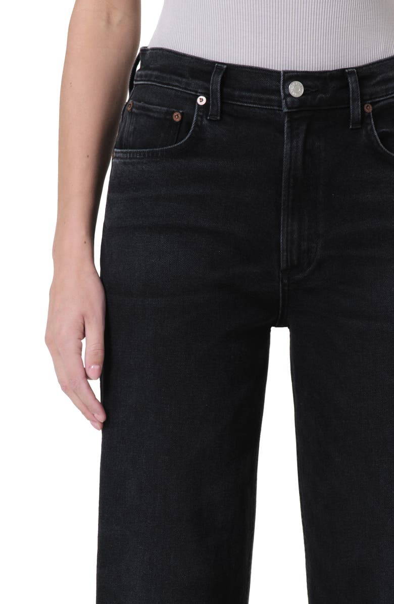AGOLDE Ren High Waist Wide Leg Jeans, Alternate, color, Hush