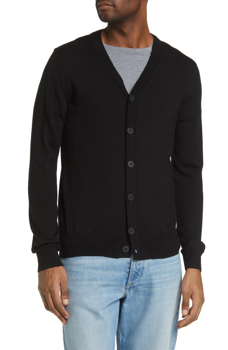 A.P.C. Samuel Merino Wool Cardigan, Main, color, 