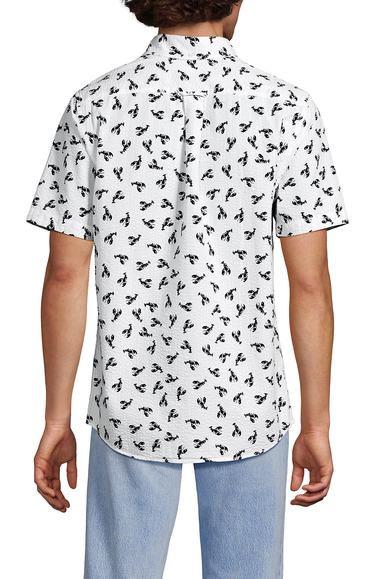 Short Sleeve Seersucker Shirt - image 4