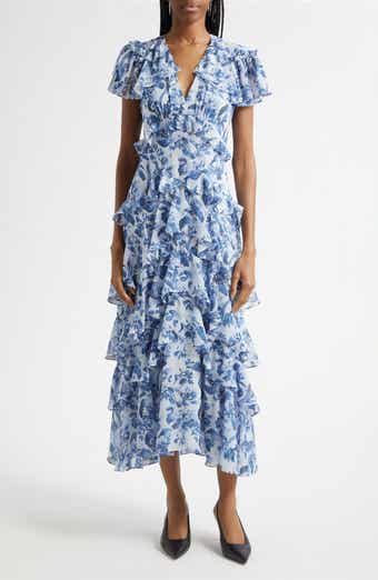 Floral Tiered Ruffle Dress