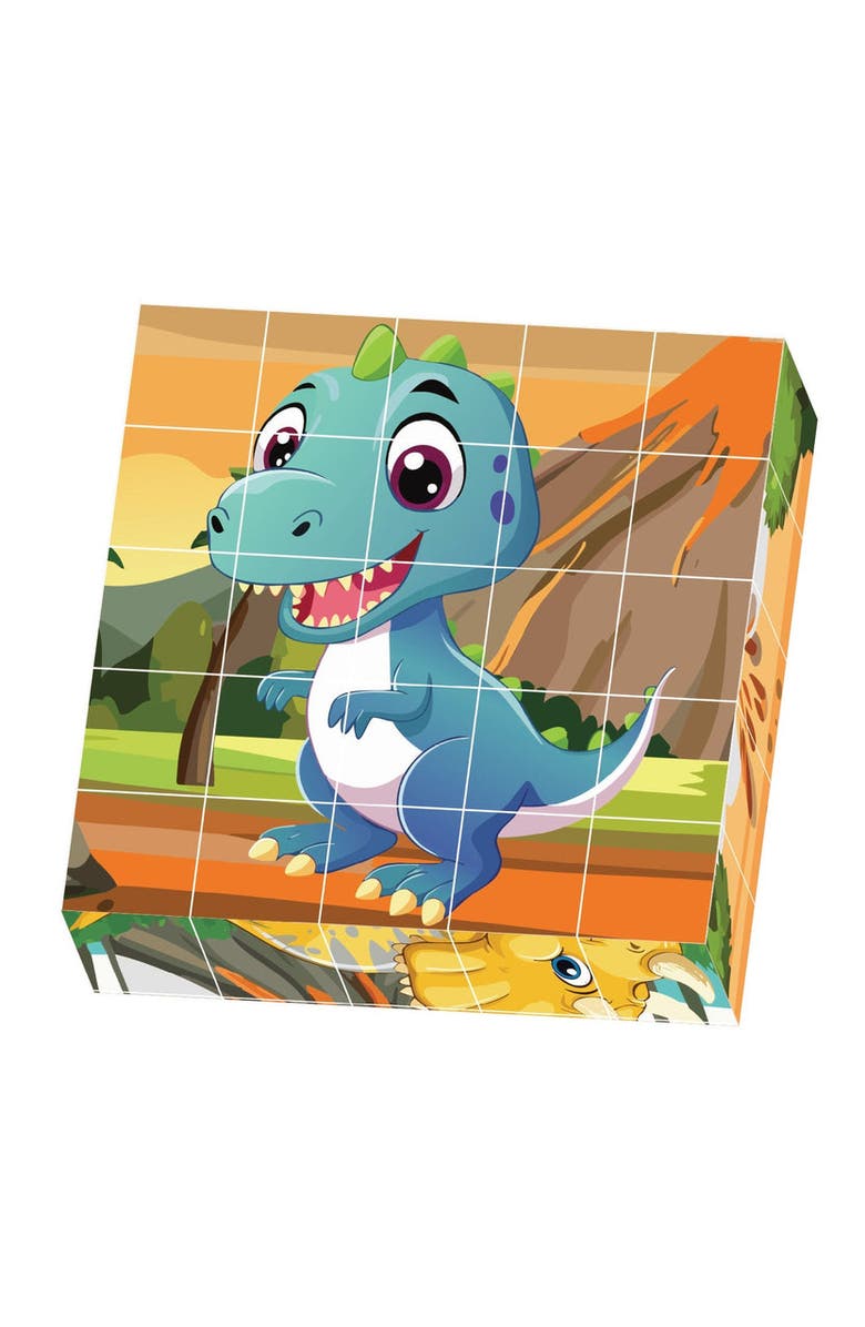 CONTIXO 25 Pcs Magnetic Dinosaur Puzzle Blocks, Alternate, color, Multi Color