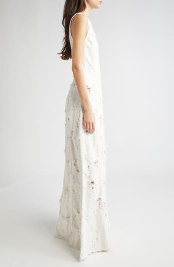 ワンピース HAIKURE DODIE SLEEVELESS DRESS IN DESTROYED DENIM Haikure Dodie Bull Destroy Denim Maxi Dress | Nordstrom