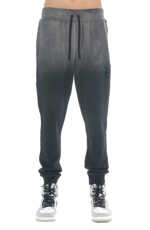 Shimuchan Ombré Cotton Graphic Sweatpants