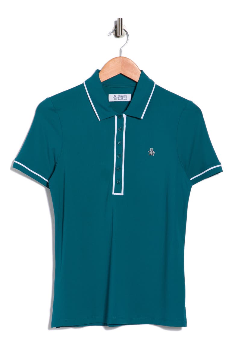 Veronica Performance Polo, Alternate, color, CHESAPEAKE BAY