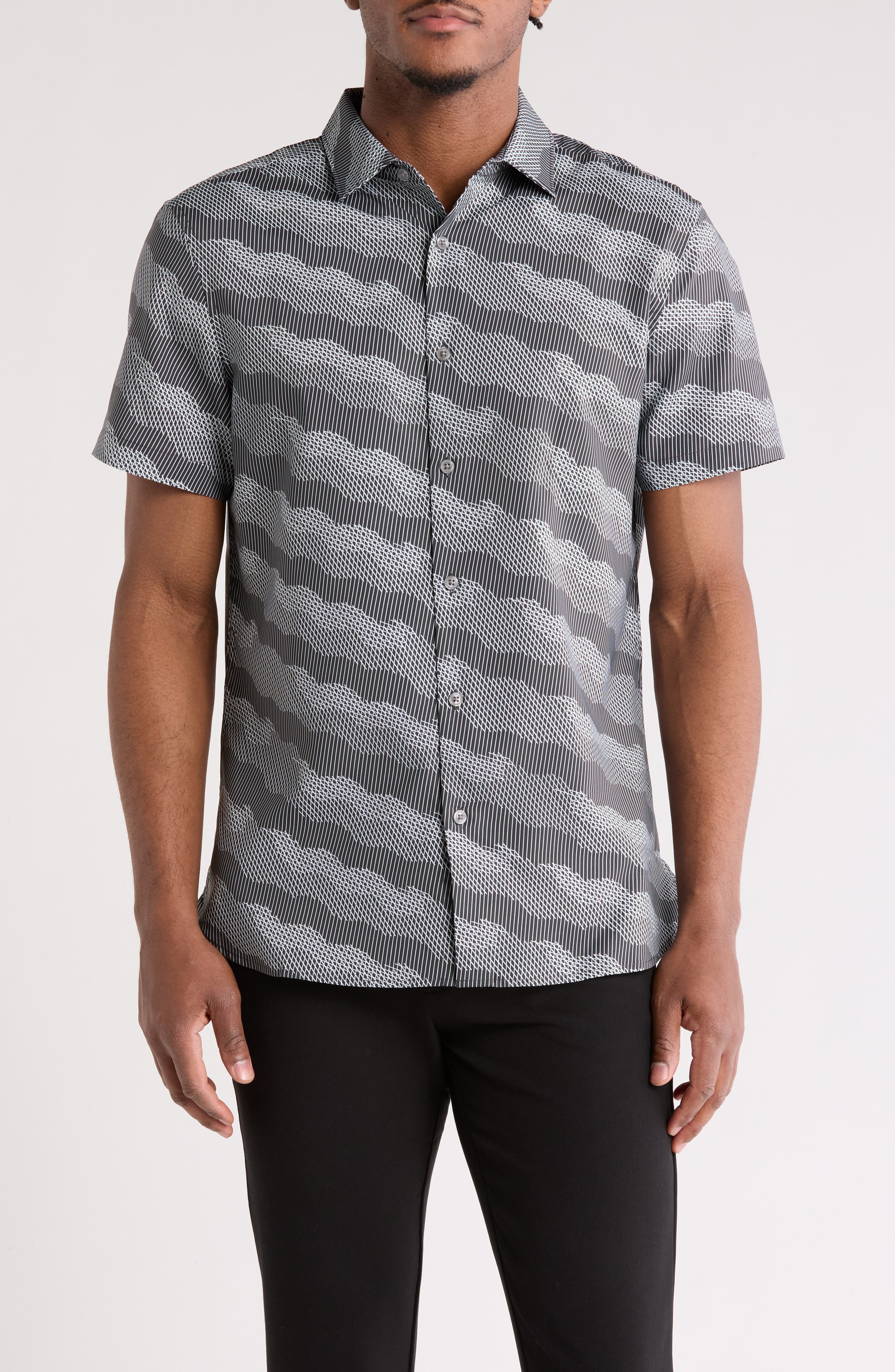 Perry Ellis Short Sleeve Woven Shirt | Nordstromrack