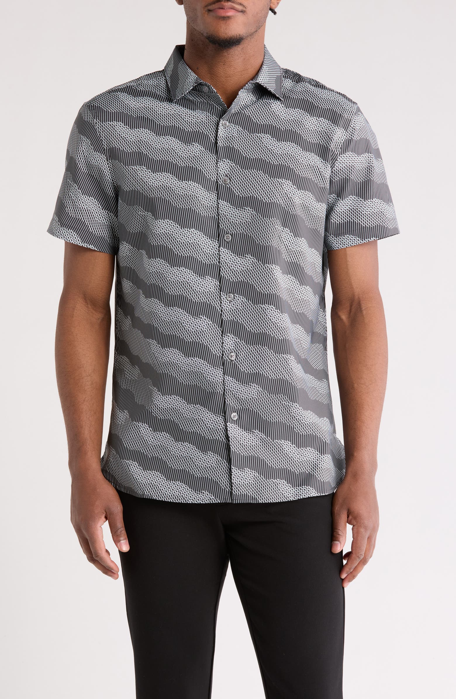 Perry Ellis Short Sleeve Woven Shirt | Nordstromrack