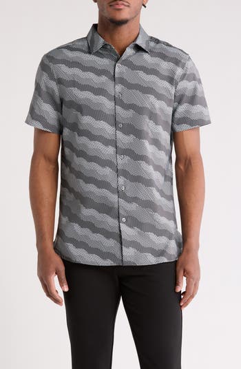 Perry Ellis Short Sleeve Woven Shirt | Nordstromrack