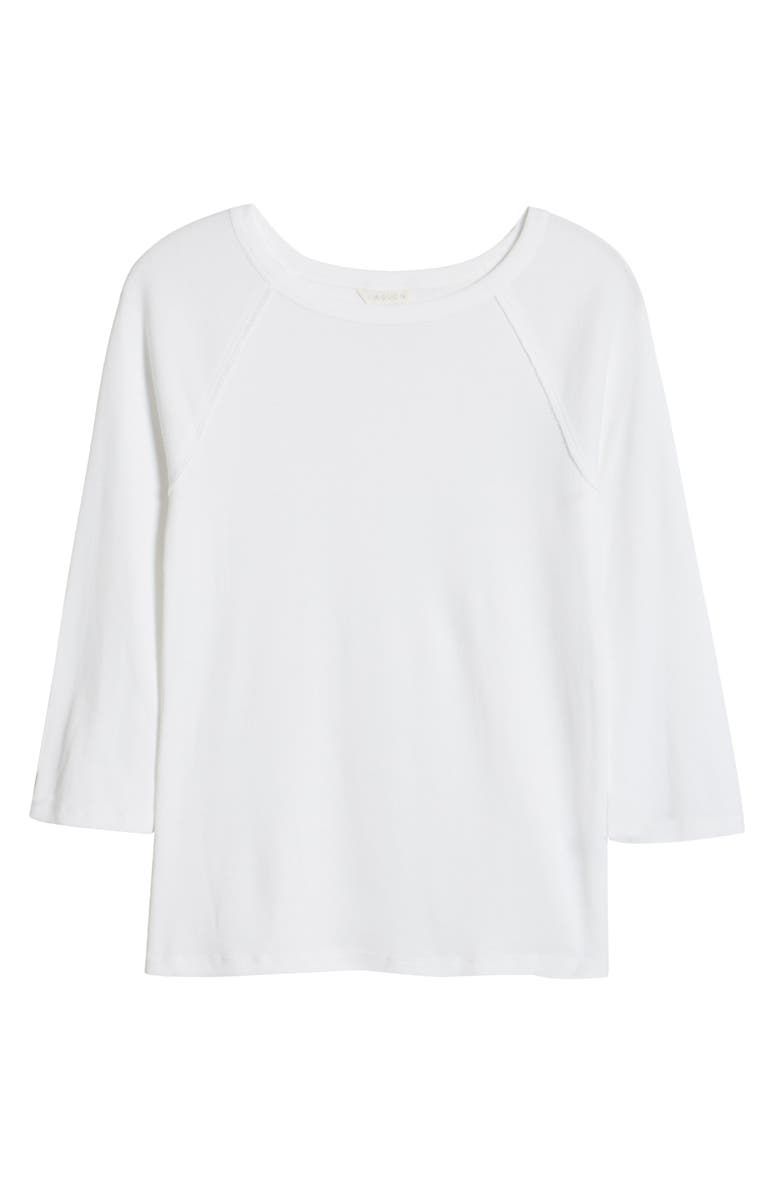 Caslon<sup>®</sup> Raw Edge Raglan Sleeve T-Shirt, Alternate, color, 