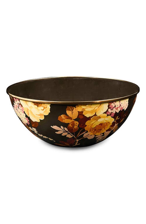 Mackenzie-childs Mackenzie Childs Wild Rose Large Everyday Bowl In Brown