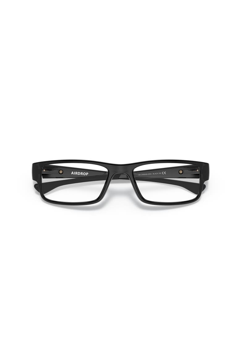55mm Rectangle optical glasses, Alternate, color, Black