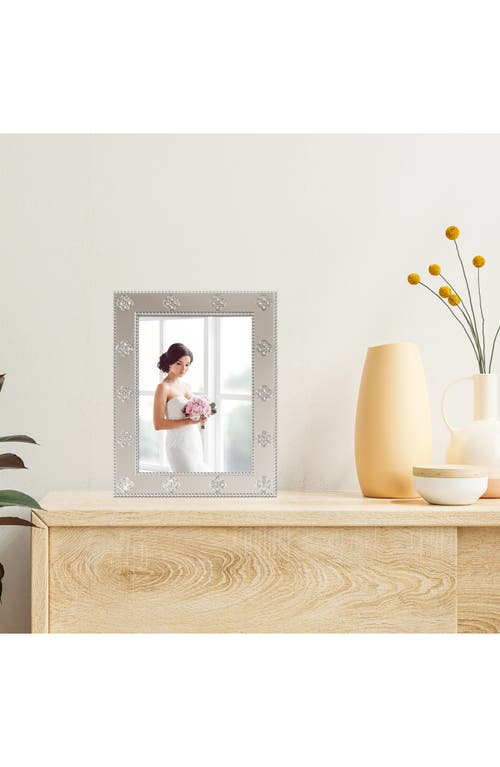 Lawrence Frames Crystal Clover Picture Frame In Silver