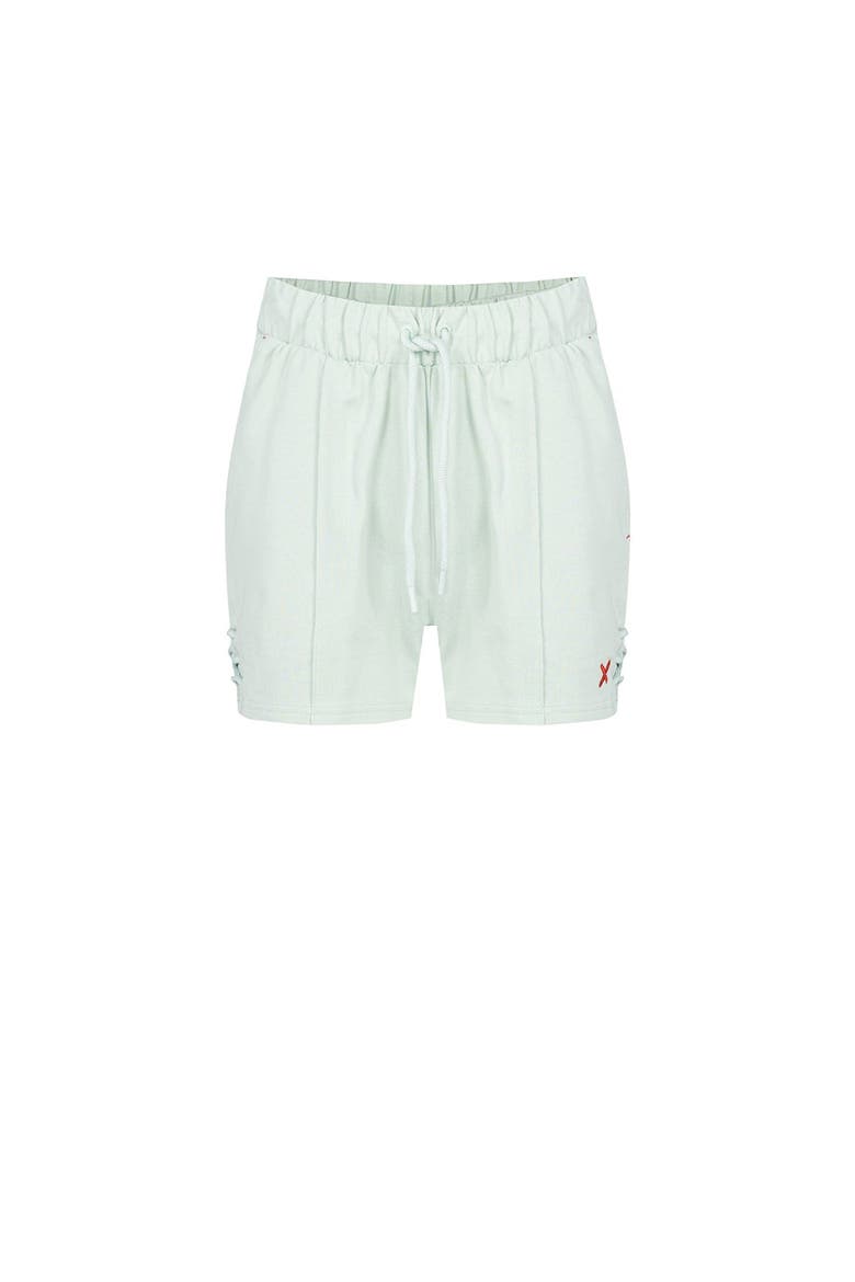 Pure Cotton Free Heaven Cord Women Shorts, Main, color, green surf spray
