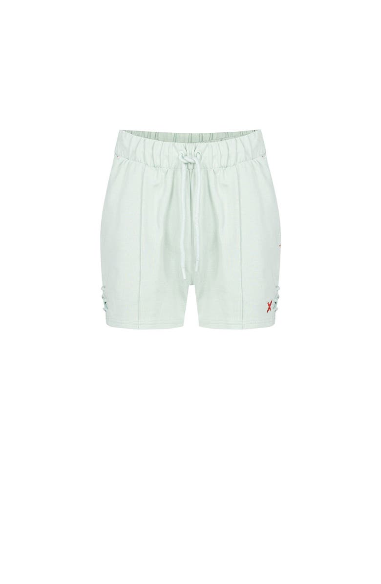 PCFG Pure Cotton Free Heaven Cord Women Shorts, Main, color, Green Surf Spray