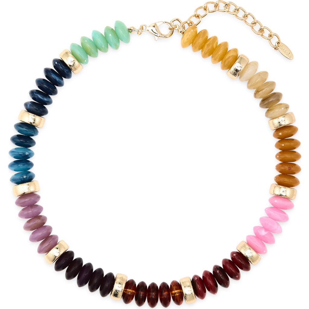 Natasha Beaded Collar Necklace In Multi